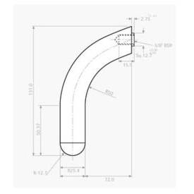 ANT2 Anti-ligature Pull handle on plate with anti-tamper screws