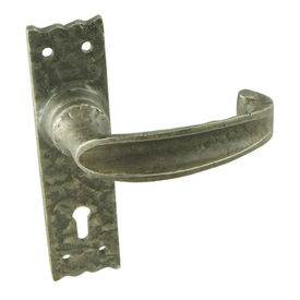 Ornate lever on lock plate