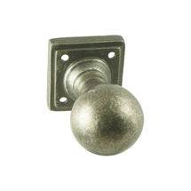 Ball knob on square rose diameter 50mm