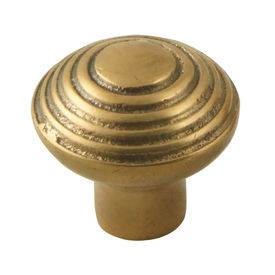 Bronze ribbed cabinet knob